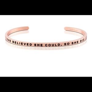 NWOT Mantraband bracelet rose gold